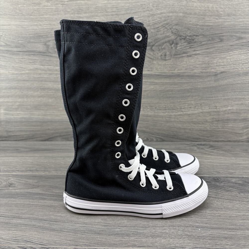 Converse Chuck Taylor All Star X High PS Size 1 Kids Youth Black White Sneakers